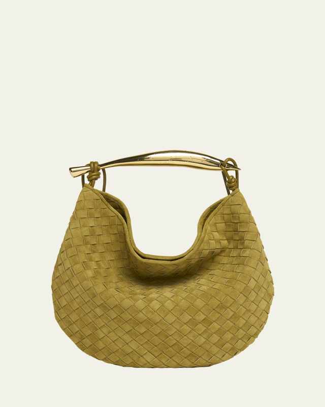 Sardine Medium Suede Hobo Bag